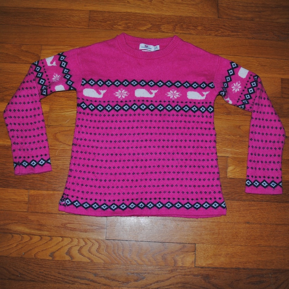Vineyard Vines Cashmere Blend Whale Sweater 10-12
